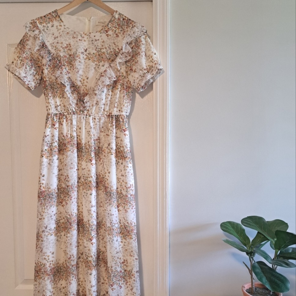 Roolee Mom Maxi Dress - XS or Small - Nursing, Maternity, Postpartum - Floral